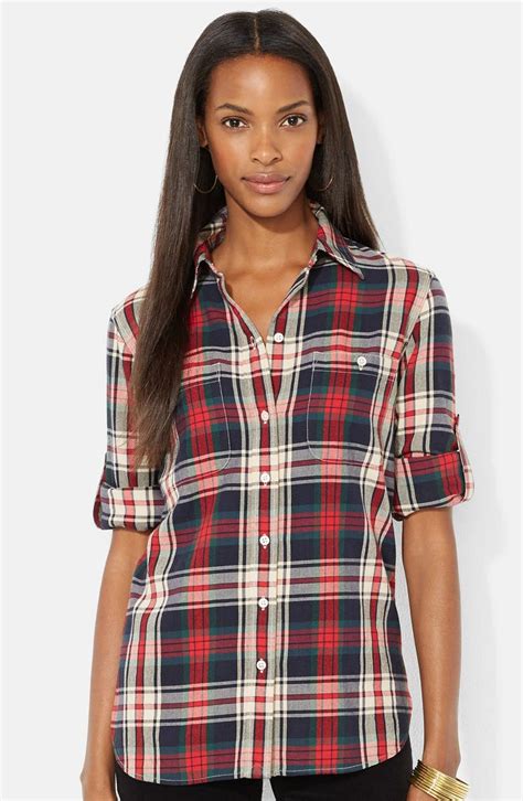 polo flannel shirts for women.